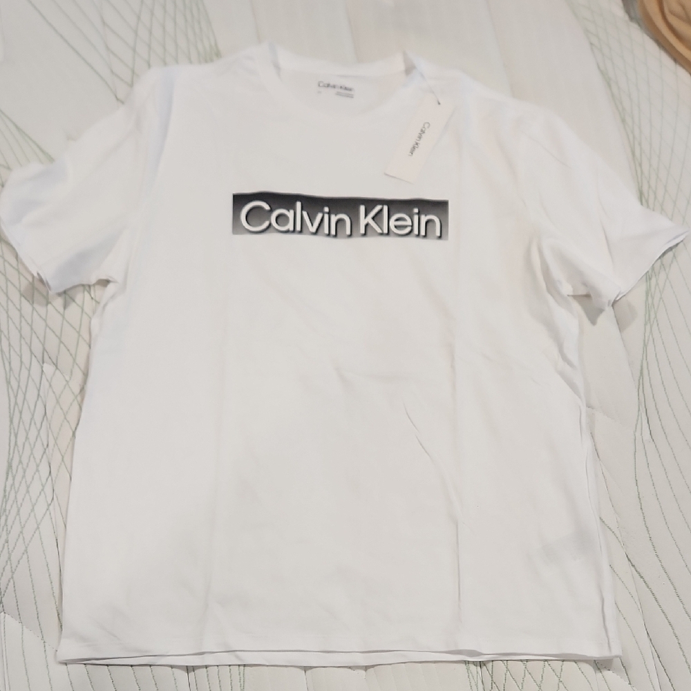 Calvin Klein White Logo Tee